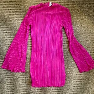 Vibrant pink mini dress